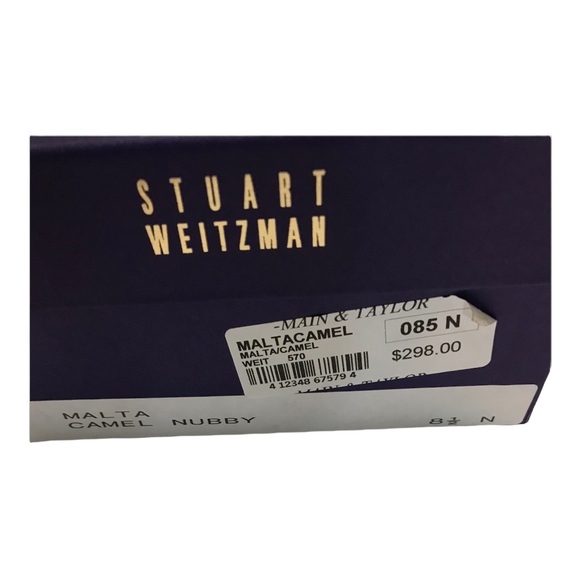 Stuart Weizmann Vintage Malta Camel Nubby Tweed Heels - 8.5 N - Picture 11 of 12